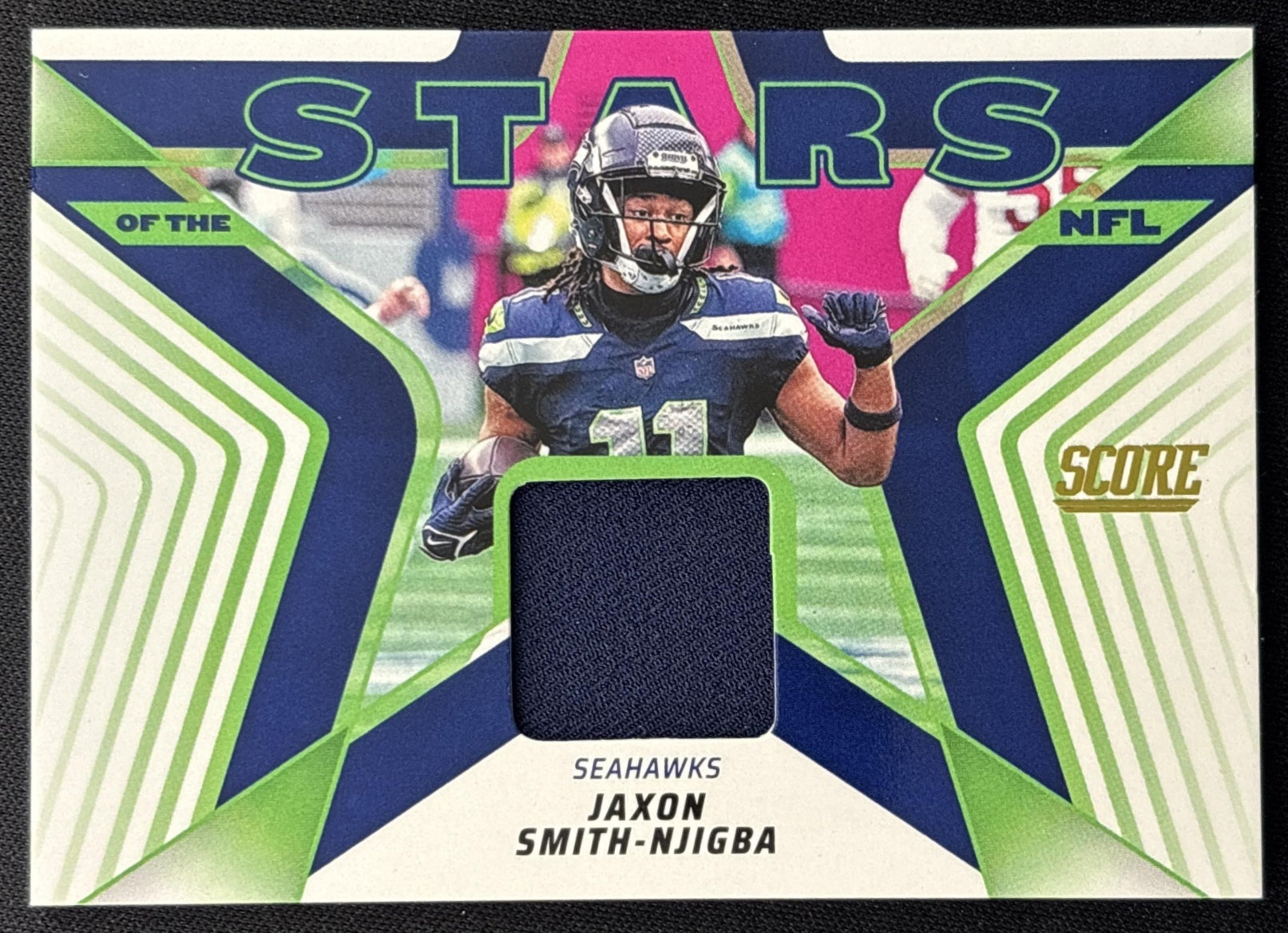 Jaxon Smith-Njigba 2025 Panini Score Stars of the NFL Jersey Seahawks front