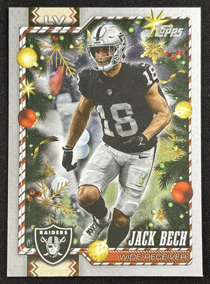 Jack Bech 2026 Topps Holiday Glitter Raiders | Las Vegas Raiders