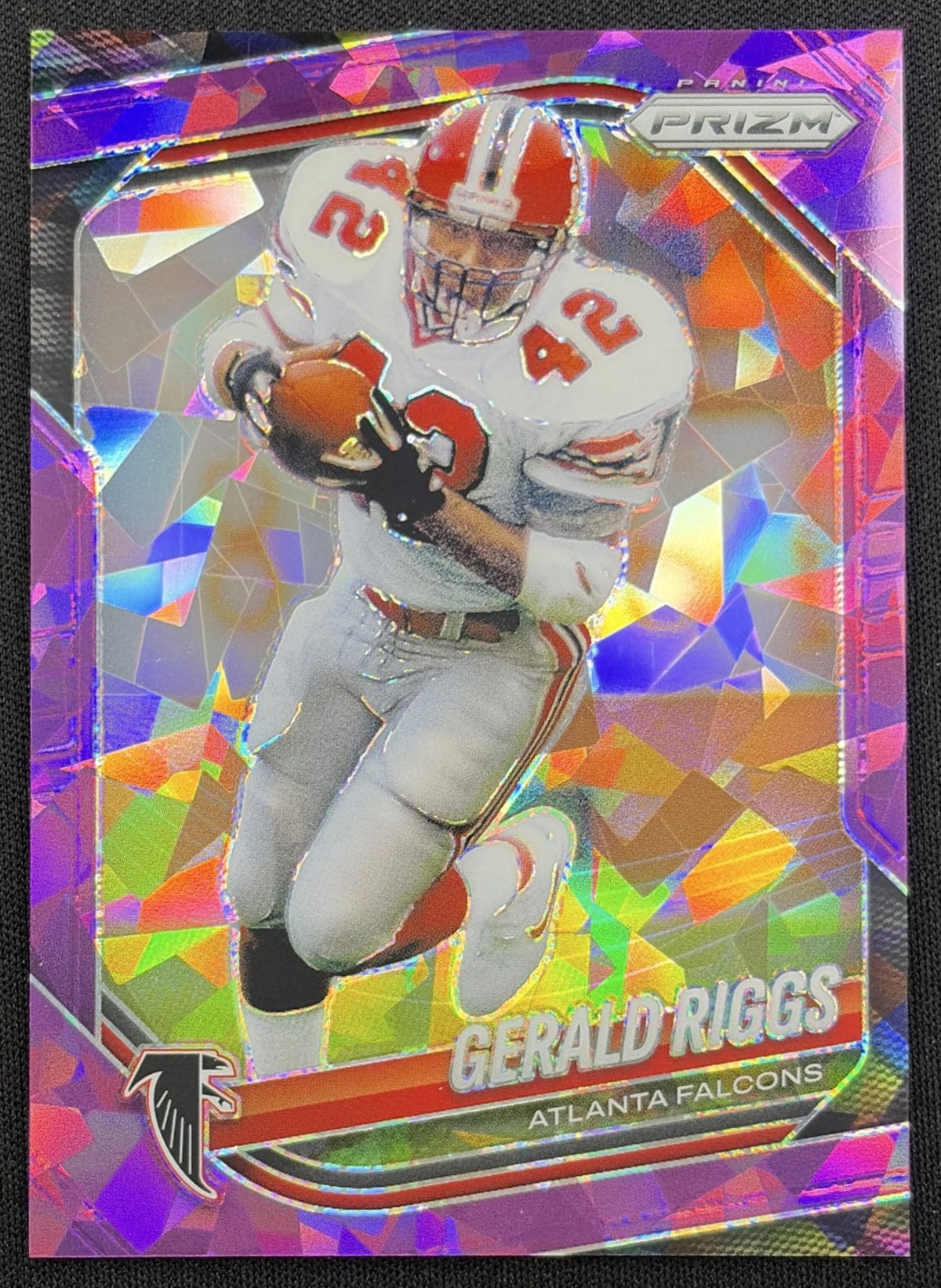 Gerald Riggs 2025 Panini Prizm Purple Ice /225 Falcons