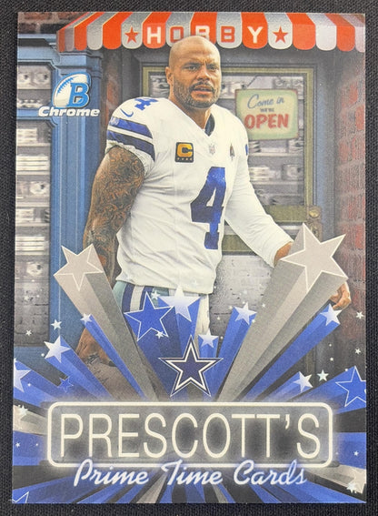 Dak Prescott 2026 Bowman Hobby Stars Chrome Cowboys Sports Trading Card