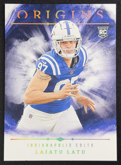Laiatu Latu 2024 Panini Origins Rookies Colts Sports Trading Card