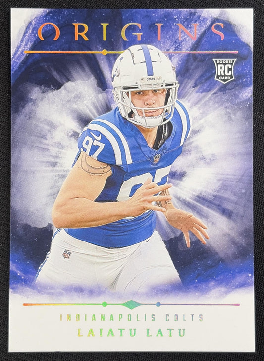 Laiatu Latu 2024 Panini Origins Rookies Colts
