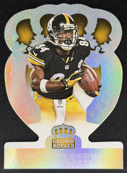 Antonio Brown 2014 Panini Crown Royale Silver Holofoil /199 Steelers Sports Trading Cards