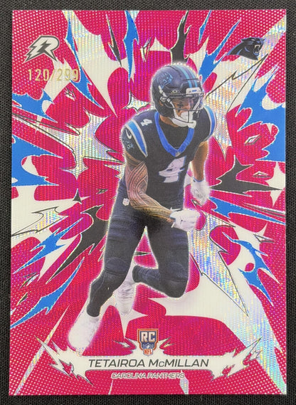 Tetairoa McMillan 2025 Topps Resurgence Magenta Surge Refractor /299 Panthers