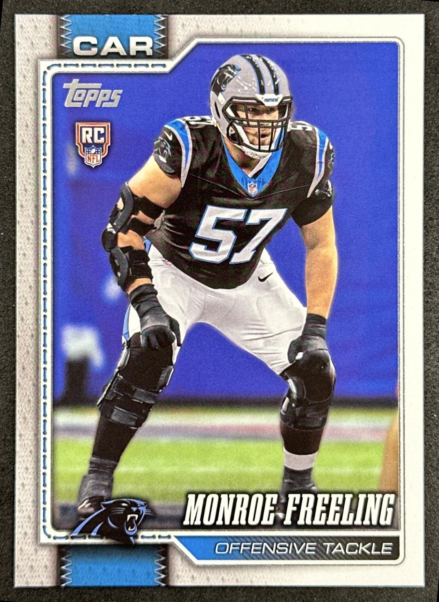 Monroe Freeling 2026 Topps Flagship Rookie Panthers Sports Trading Cards