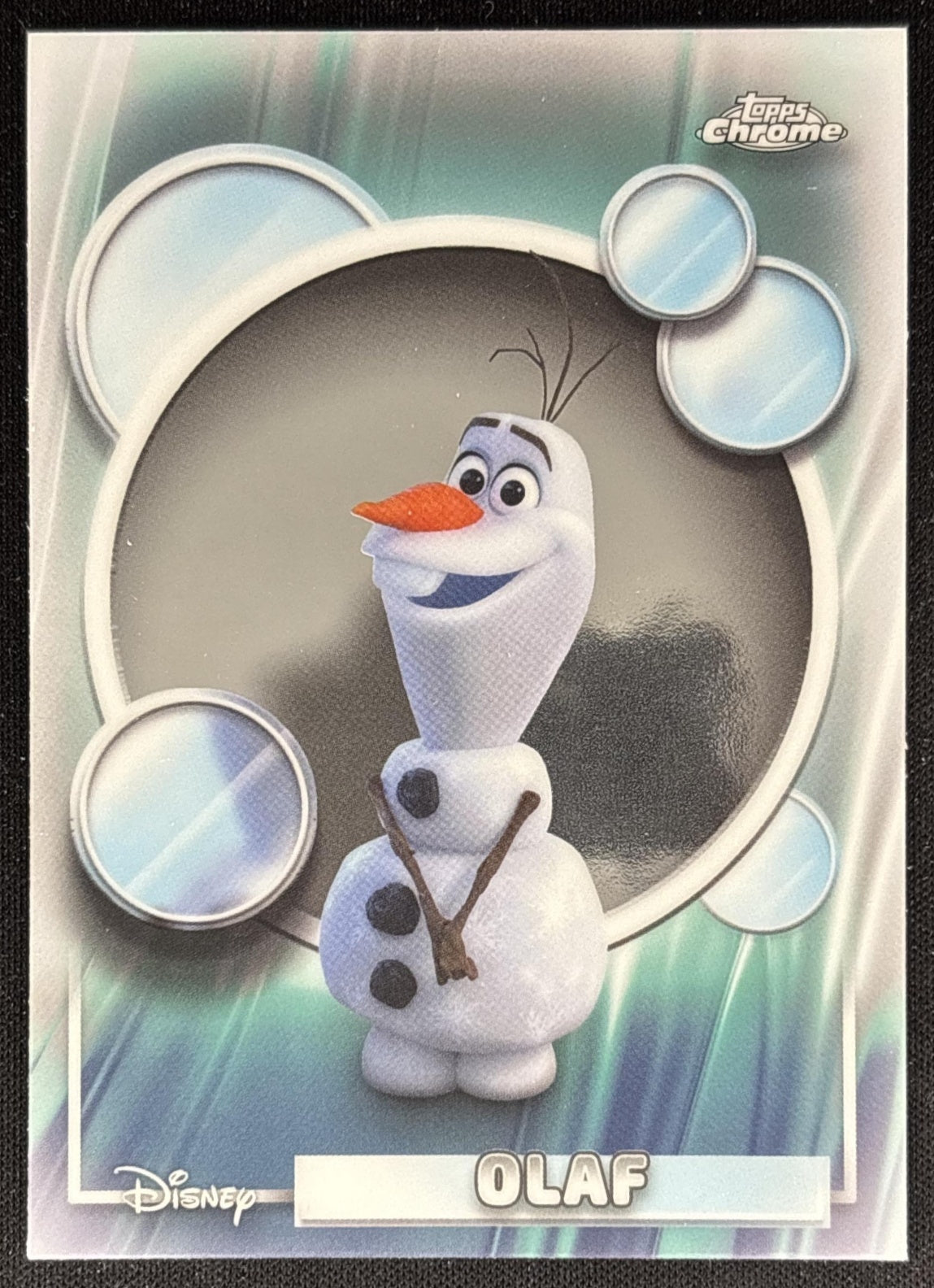 Olaf 2026 Topps Chrome Disney Frozen II front