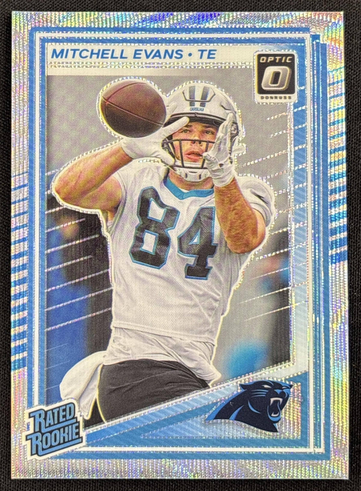 Mitchell Evans 2025 Panini Donruss Optic Rated Rookie Wave Prizm /300 Panthers