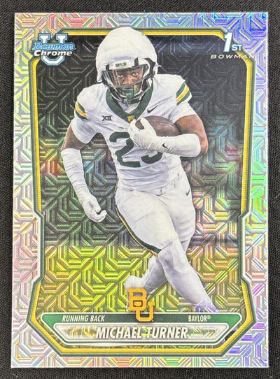 Michael Turner 2026 Bowman Chrome Prospects Mojo Refractor Bears Sports Trading Card