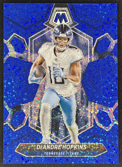 DeAndre Hopkins 2024 Panini Mosaic Blue Sparkle Prizm /96 Titans