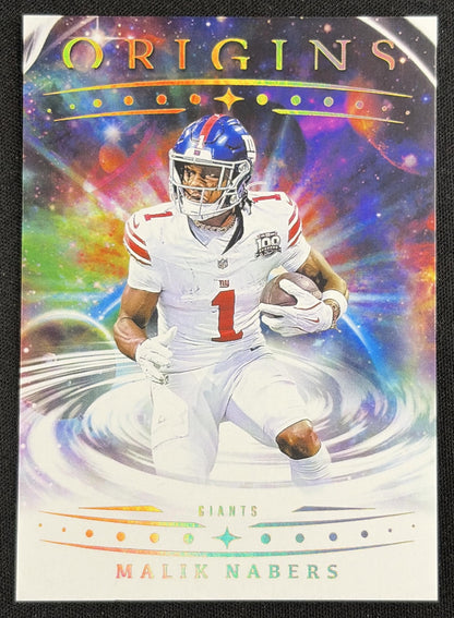Malik Nabers 2025 Panini Origins Giants Sports Trading Card