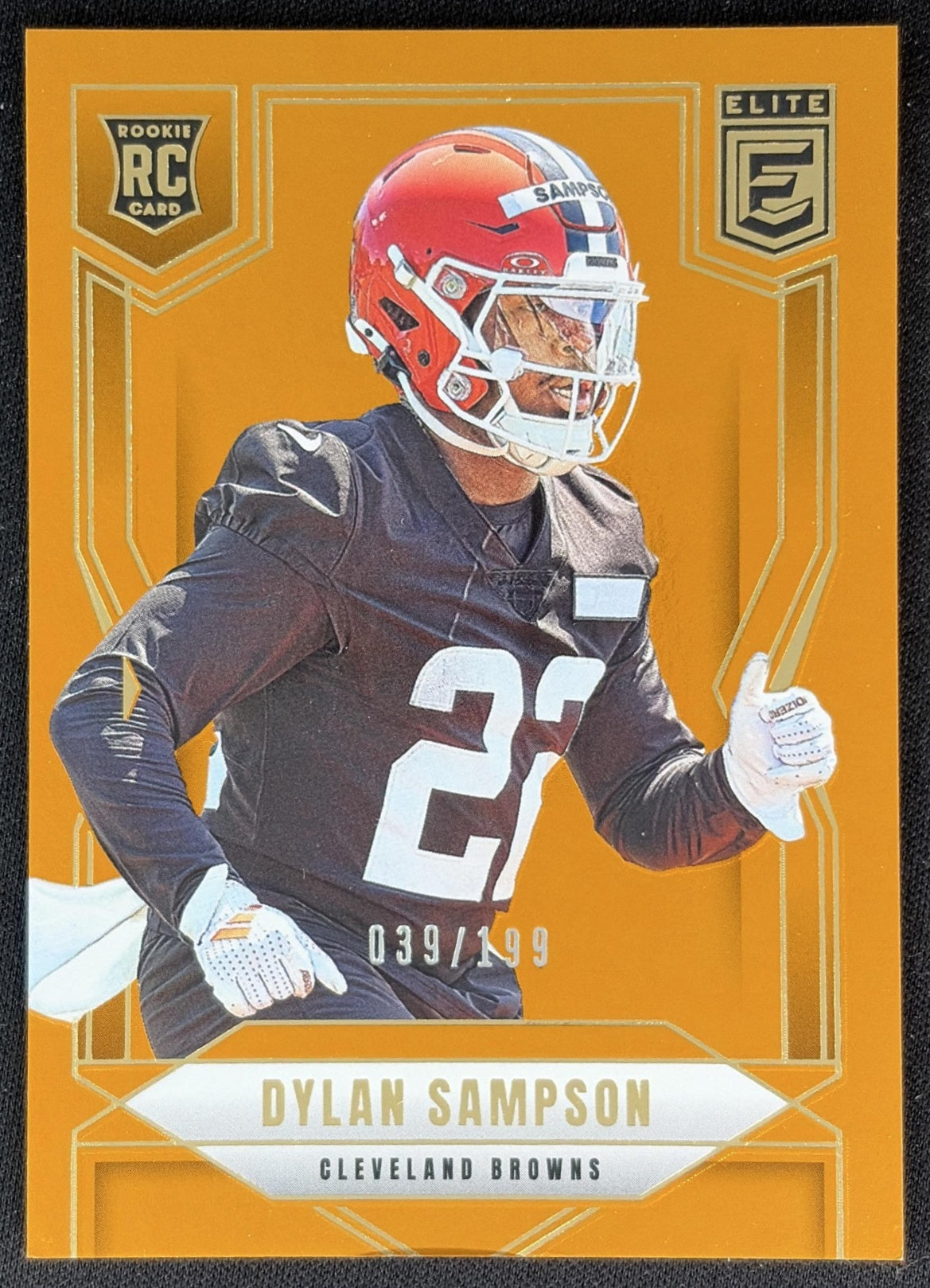 Dylan Sampson 2025 Panini Donruss Elite Rookies Orange /199 Browns