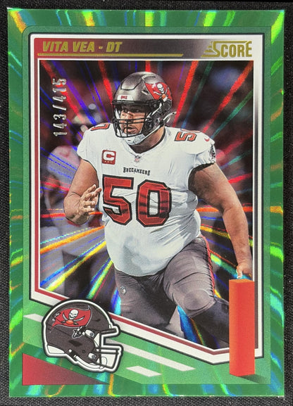 Vita Vea 2025 Panini Score Spokes /415 Buccaneers