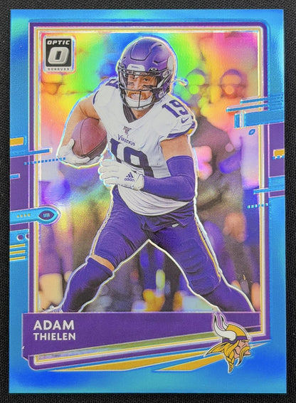 Adam Thielen 2020 Panini Donruss Optic Aqua Prizm /299 Vikings Minnesota Vikings