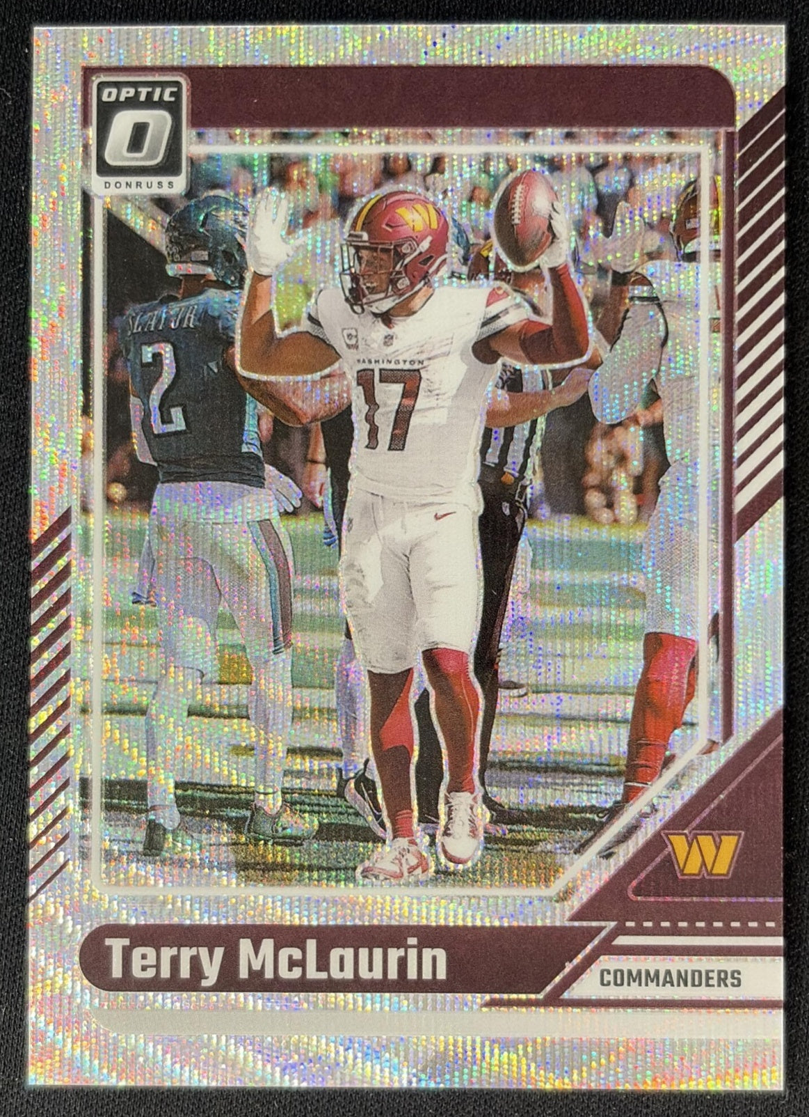 Terry McLaurin 2024 Panini Donruss Optic Wave /300 Commanders Sports Trading Cards