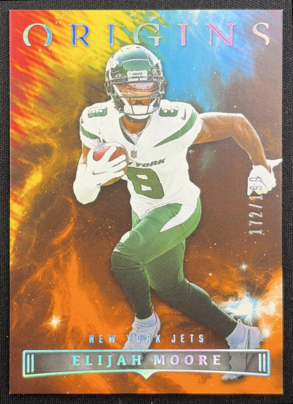 Elijah Moore 2022 Panini Origins Orange /199 Jets