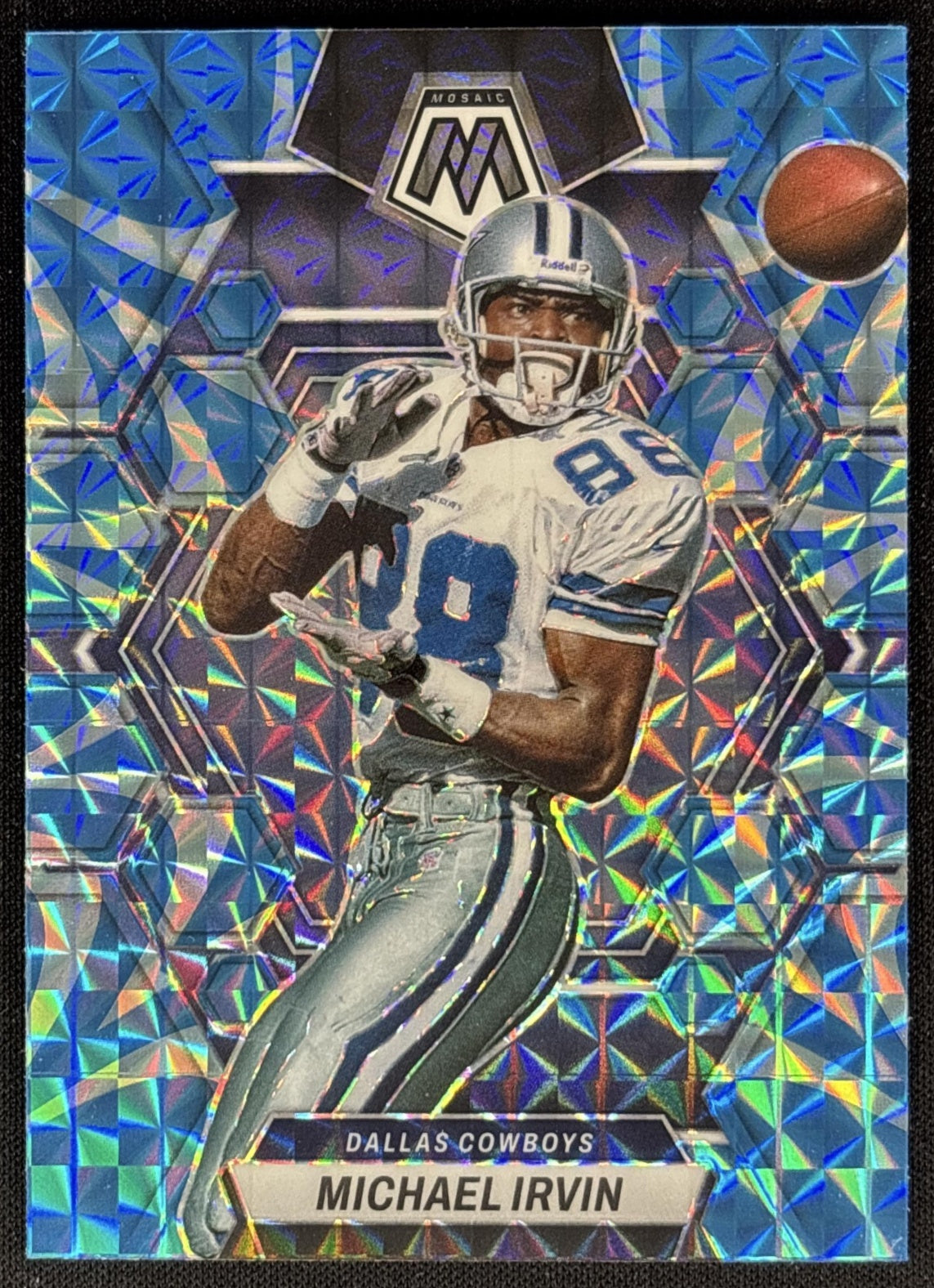 Michael Irvin 2023 Panini Mosaic Reactive Blue Mosaic Cowboys Sports Trading Cards