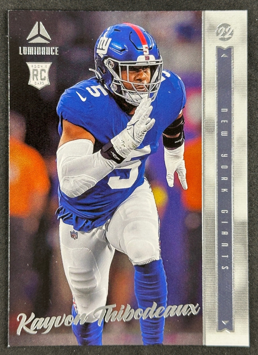 Kayvon Thibodeaux 2022 Chronicles Luminance Update Rookies Giants Sports Trading Card