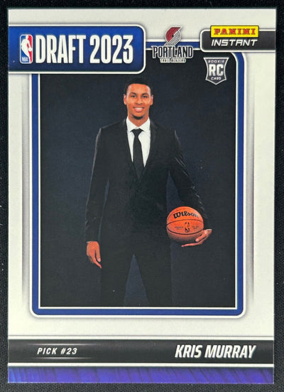 Kris Murray 2023 Panini Instant NBA Draft Night Trail Blazers Sports Trading Cards
