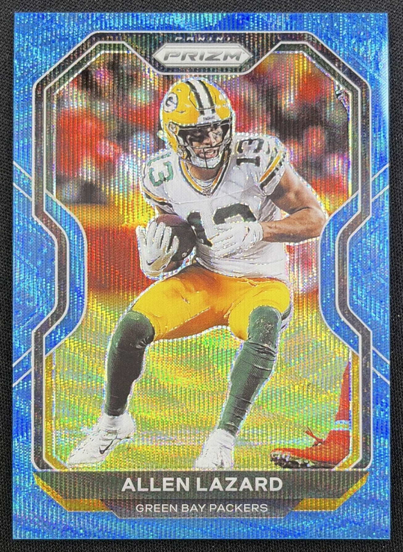 Allen Lazard 2020 Panini Prizm Blue Wave /199 Packers