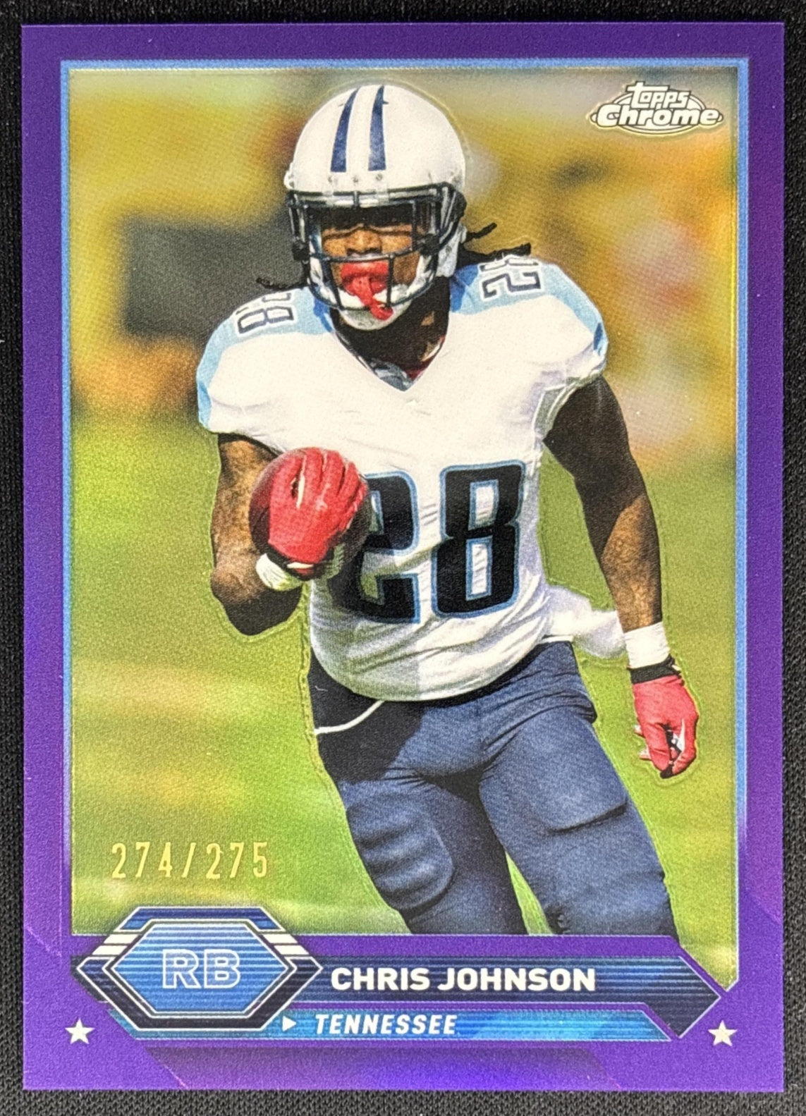 Chris Johnson 2023 Topps Composite Chrome Purple Geometric /199 Titans