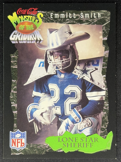 Emmitt Smith 1994 Classic Coca-Cola Monsters of the Gridiron Cowboys front