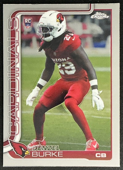 Denzel Burke 2025 Topps Chrome Rookie Cardinals Sports Trading Cards