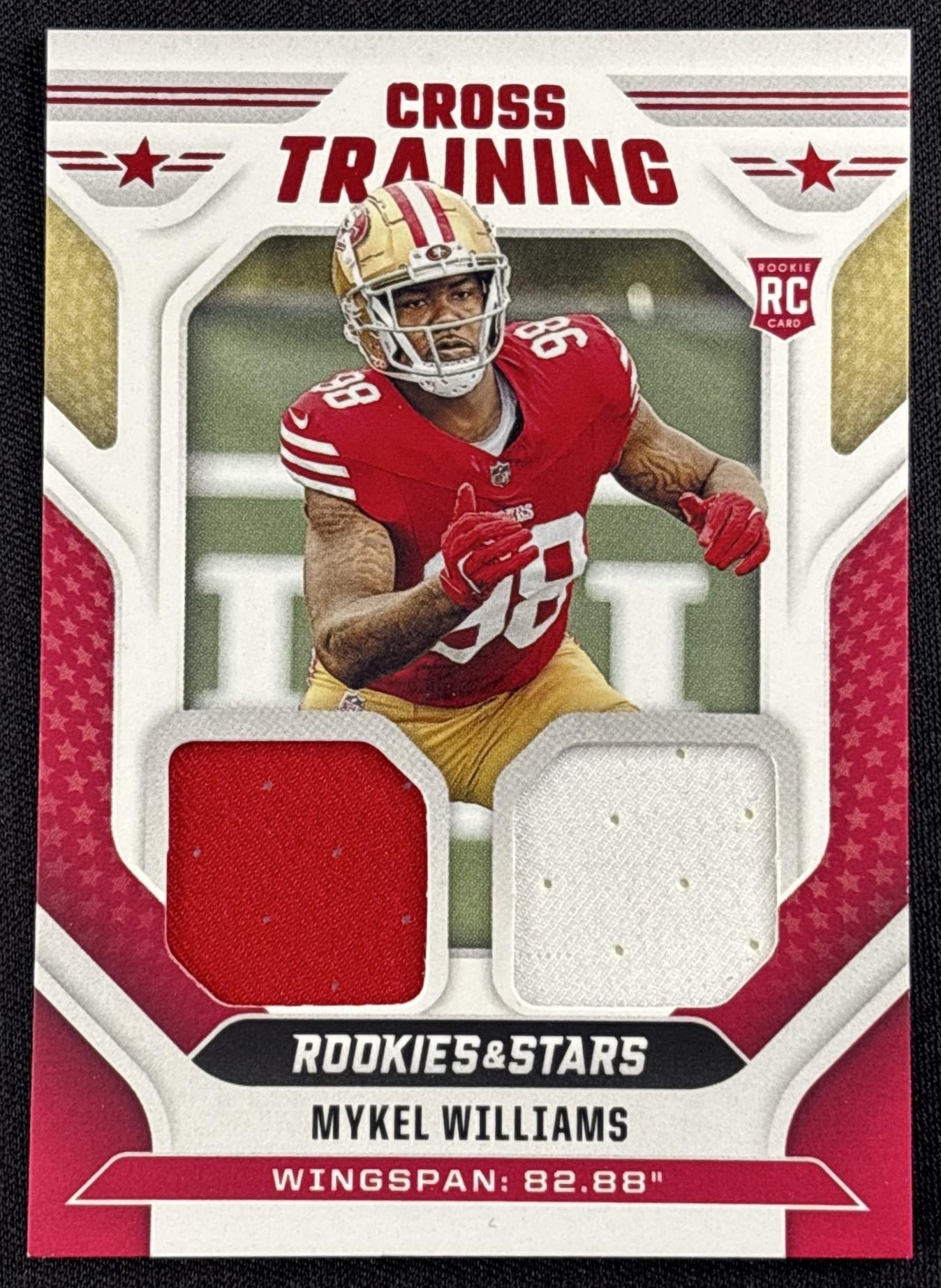 Mykel Williams 2025 Panini Rookies & Stars Cross Training 49ers