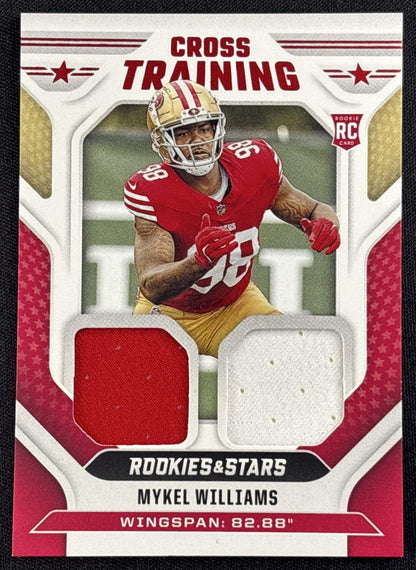 Mykel Williams 2025 Panini Rookies & Stars Cross Training 49ers