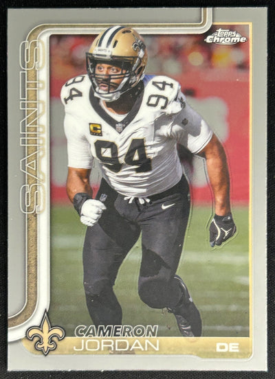 Cameron Jordan 2025 Topps Chrome Saints Sports Trading Cards