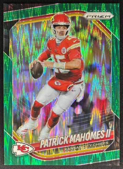 Patrick Mahomes II 2025 Prizm Green Flash Chiefs