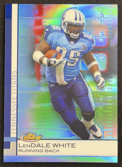 LenDale White 2009 Topps Finest Blue Refractor /429 Titans