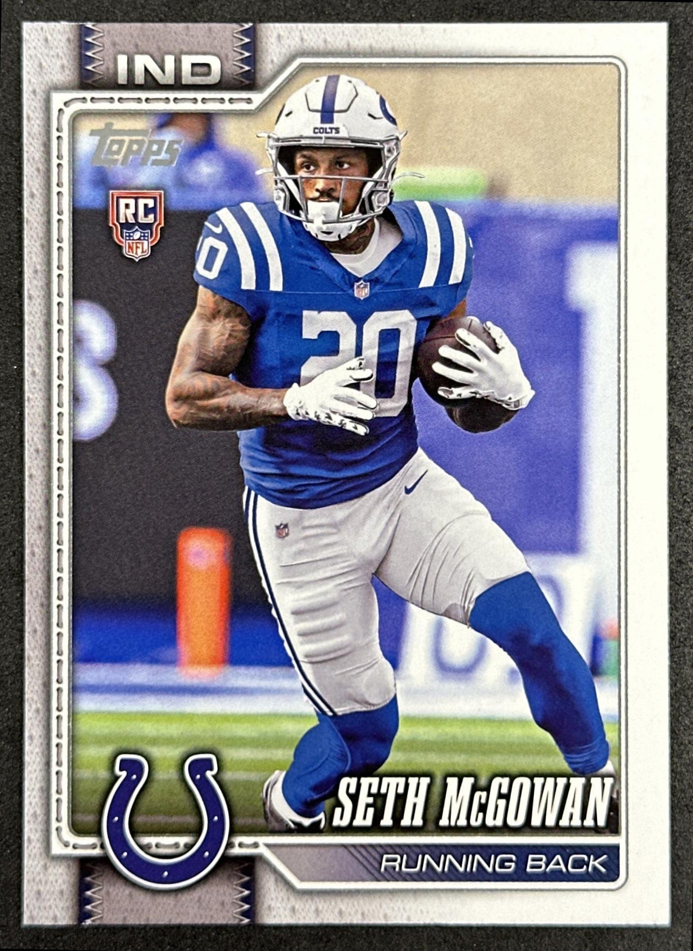 Seth McGowan 2026 Topps Flagship Rookie Colts Sports Trading Cards