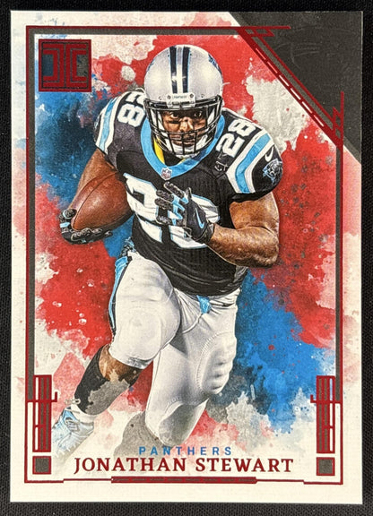 Jonathan Stewart 2025 Panini Impeccable Ruby /8 Panthers front