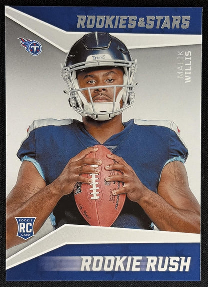 Malik Willis 2022 Panini Rookies & Stars Rookie Rush Titans