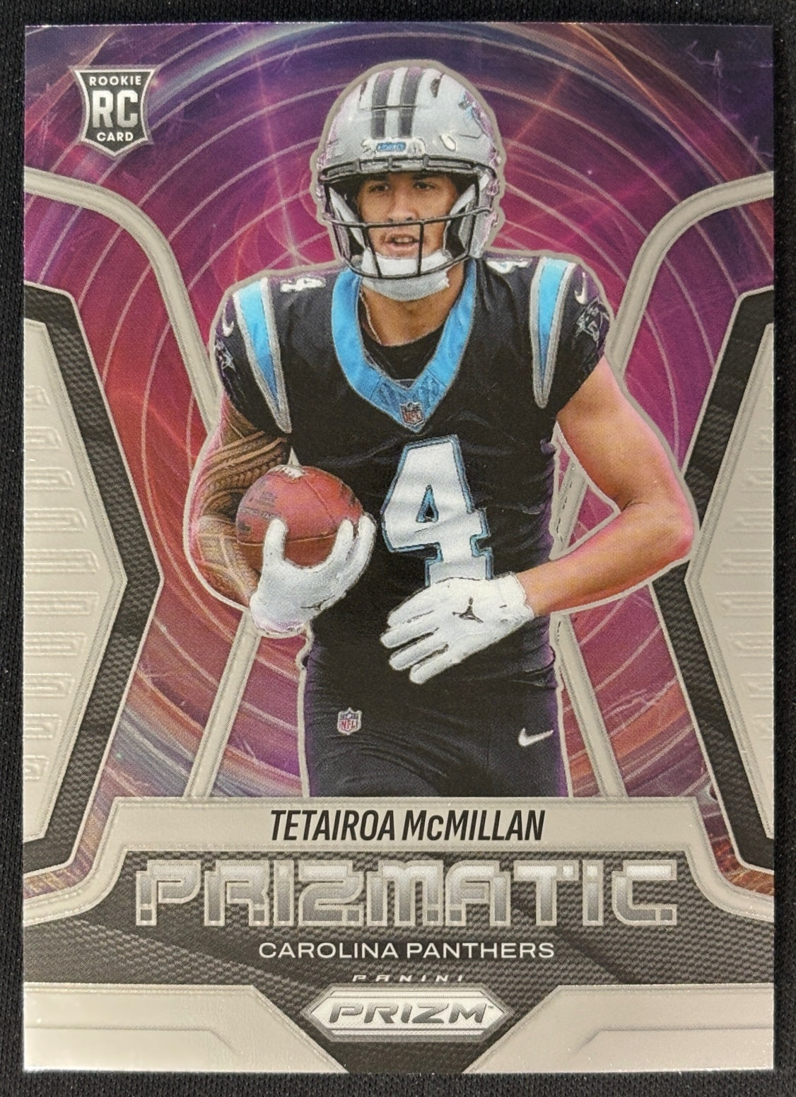 Tetairoa McMillan 2025 Prizm Prizmatic Panthers Sports Trading Card