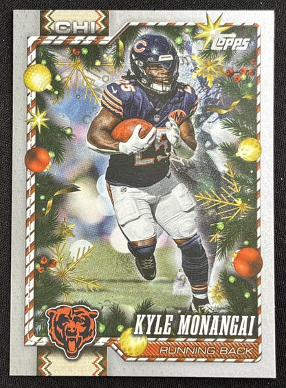 Kyle Monangai 2026 Topps Holiday Glitter Bears | Chicago Bears