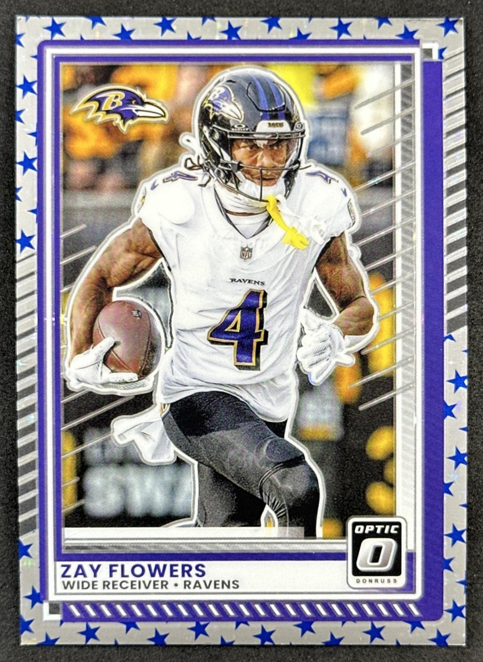 Zay Flowers 2025 Panini Donruss Optic Stars Prizm Ravens Default Title Sports Trading Cards