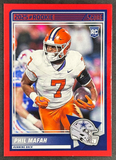 Phil Mafah 2025 Panini Score Rookies Red Cowboys Default Title Sports Trading Cards