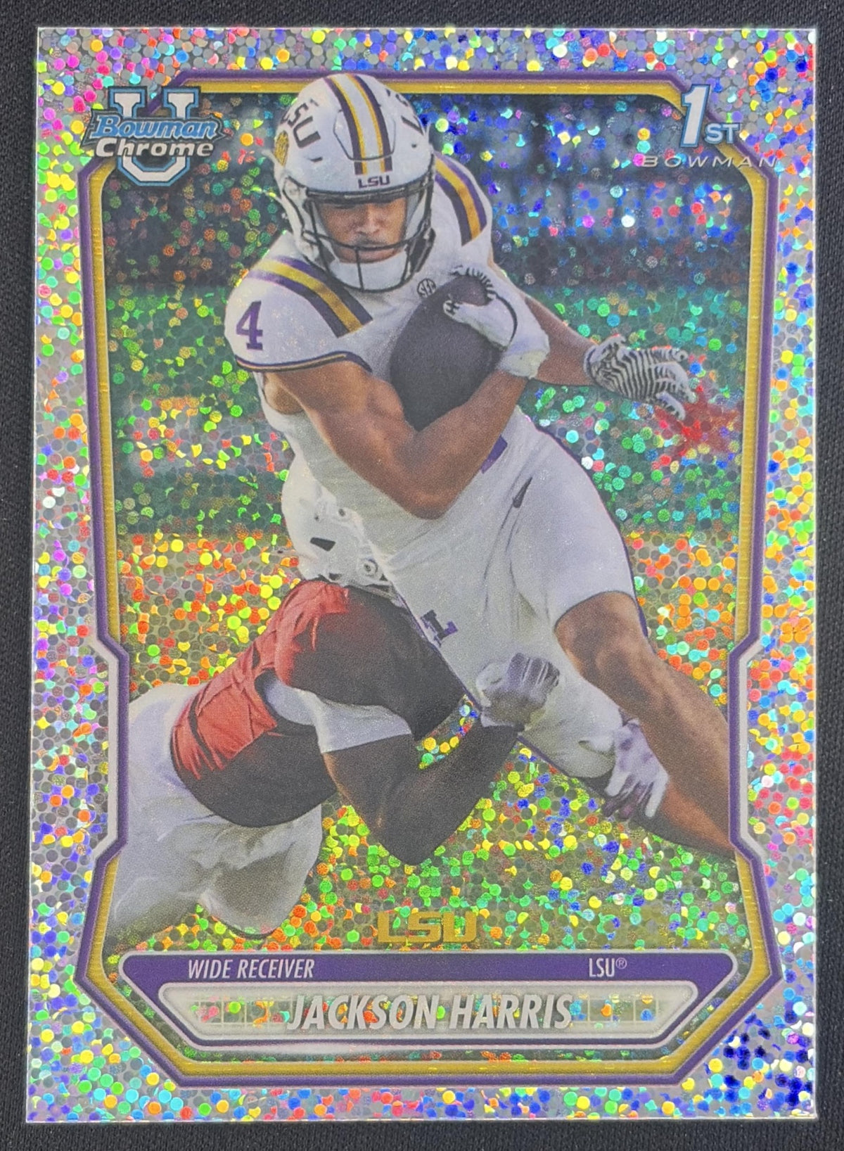 Jackson Harris 2026 Bowman Chrome Prospects Speckle Refractor Tigers
