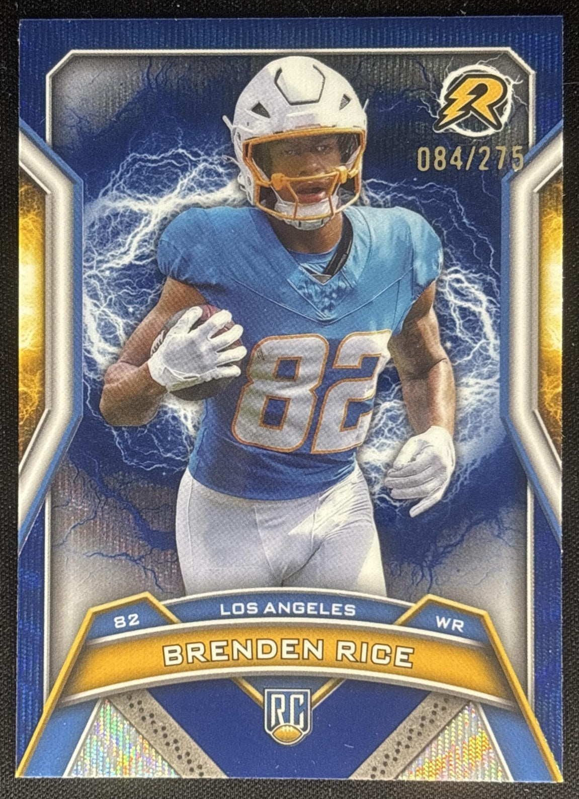 Brenden Rice 2024 Topps Resurgence Navy Surge /275 Chargers Los Angeles Chargers Default Title Sports Trading Cards