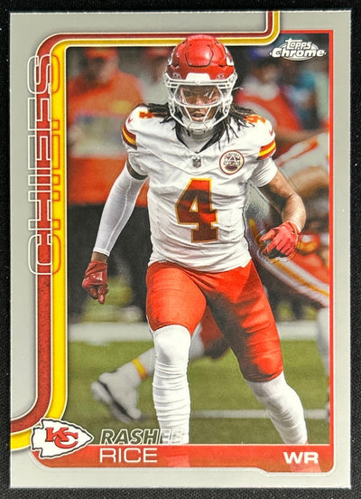 Rashee Rice 2025 Topps Chrome Chiefs Default Title Sports Trading Cards