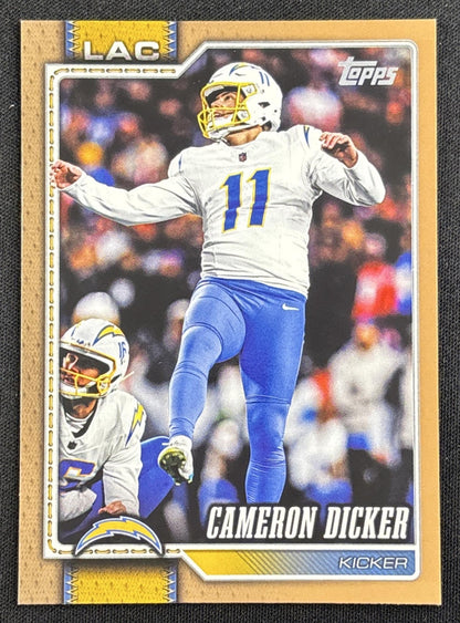 Cameron Dicker 2026 Topps Gold /2026 Chargers