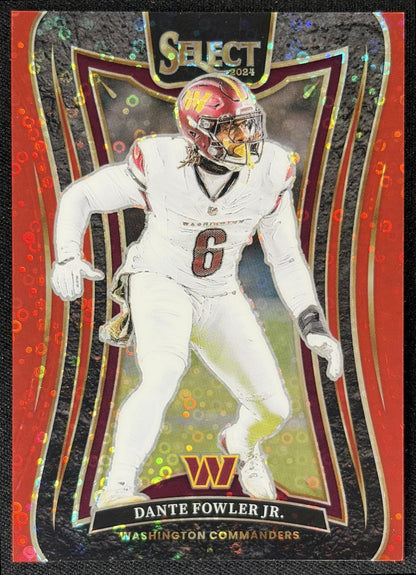 Dante Fowler Jr. 2024 Panini Select Suite Red Prizm /49 Commanders
