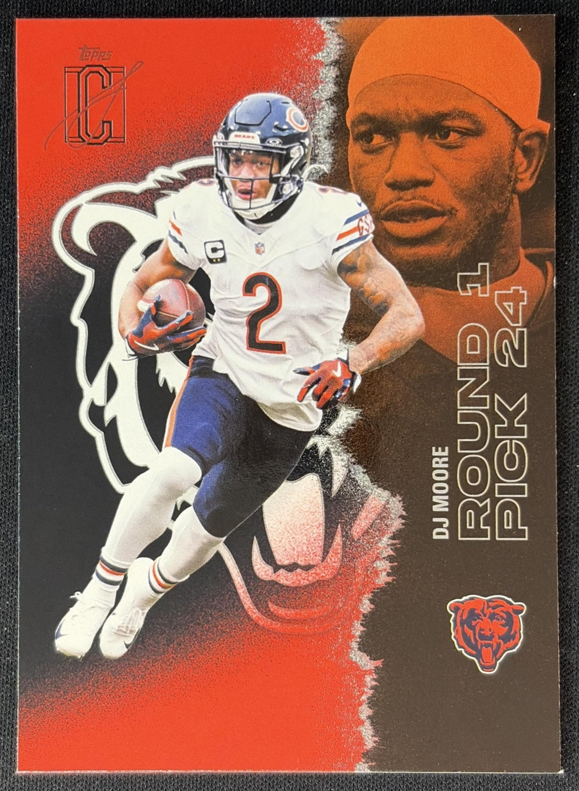 DJ Moore 2025 Topps Signature Class Veteran Red & Black Foil Bears Sports Trading Cards