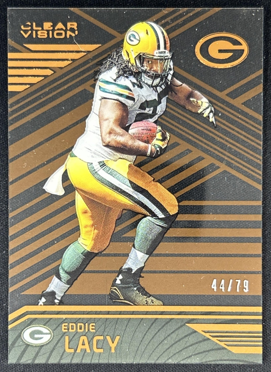 Eddie Lacy 2016 Panini Clear Vision Bronze /79 Packers front