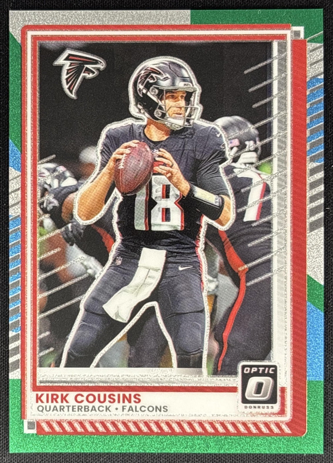 Kirk Cousins 2025 Panini Donruss Optic Jazz Prizm Falcons Sports Trading Card