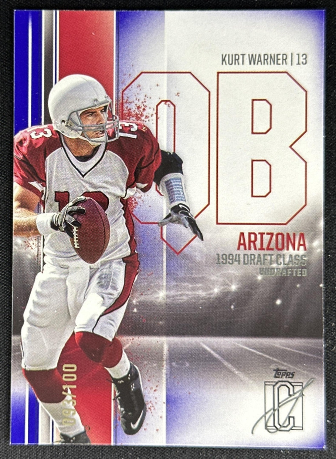Kurt Warner 2024 Topps Signature Class Purple /100 Cardinals