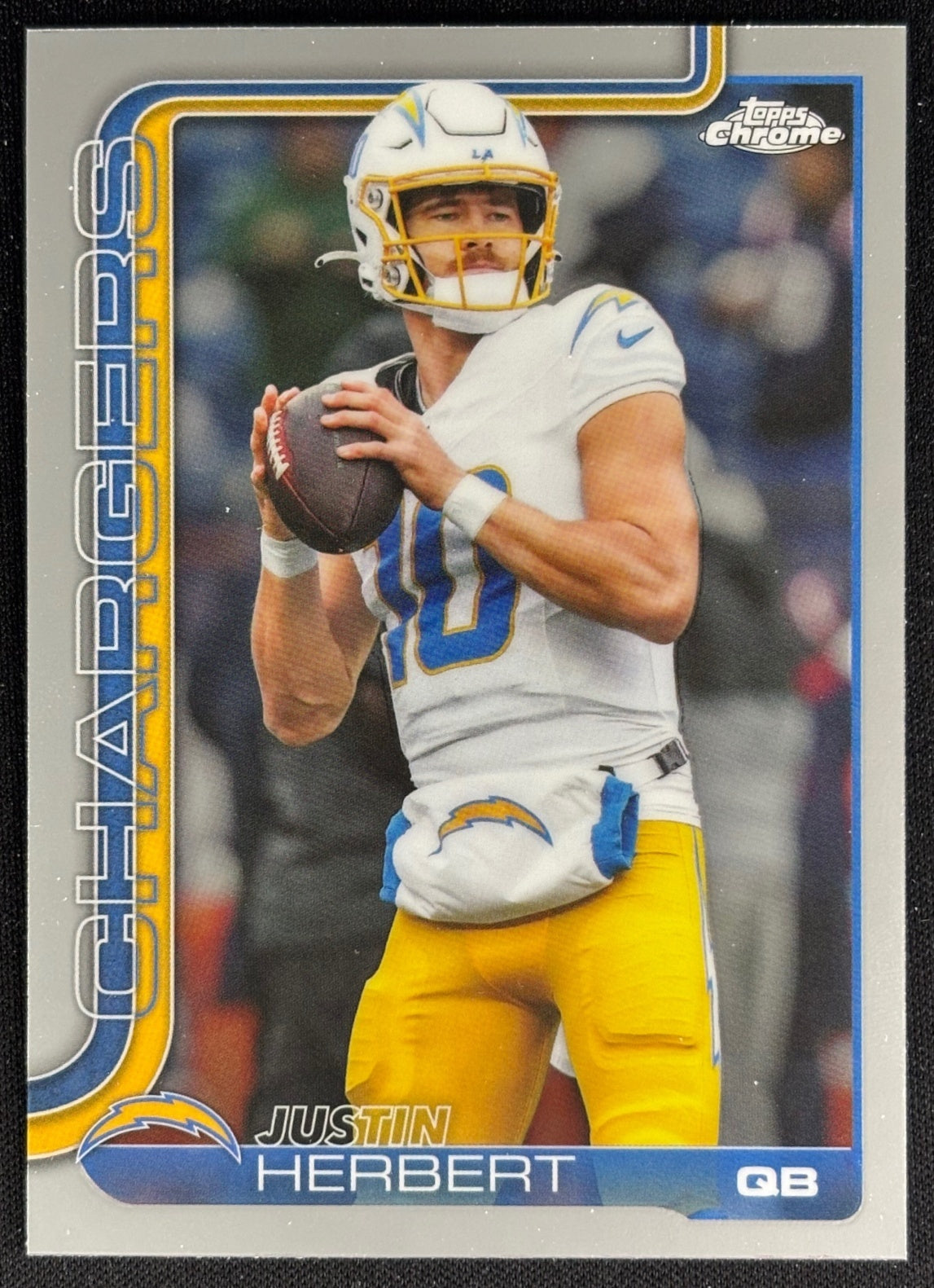 Justin Herbert 2025 Topps Chrome Chargers Sports Trading Cards
