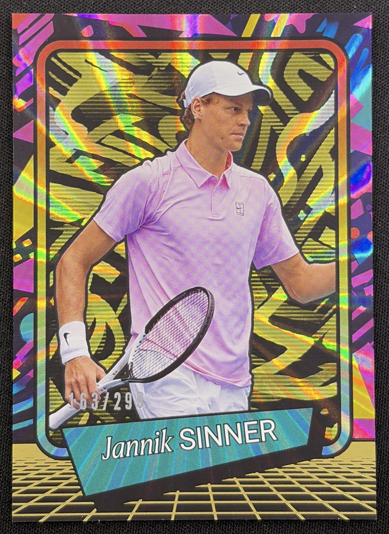 Jannik Sinner 2026 Panini 90s Pop Culture Yellow /299