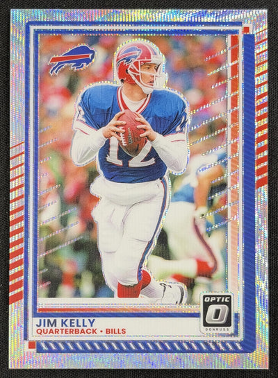 Jim Kelly 2025 Panini Donruss Optic Wave Prizm /300 Bills